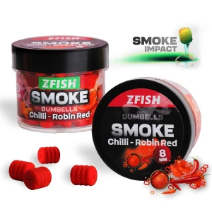 Wafters  ZFISH Smoke Pop up Dumbells 8 mm, Chilli-Robin Red, 20g
