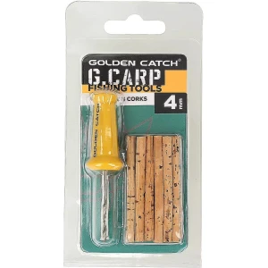 Kit Burghiu + Batoane De Pluta GOLDEN CATCH G.Carp Bait Drill And Corks, 4mm Kit Burghiu + Batoane De Pluta GOLDEN CATCH G.Carp Bait Drill And Corks, 4mm