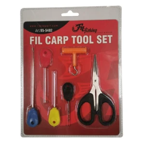Set Filfishing Crosete, Burghiu, Foarfeca, Knot Puller, 6buc/blister