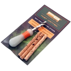 Set PB Products Bait Drill 8mm + Cork Sticks 6.5cm, 3buc/plic