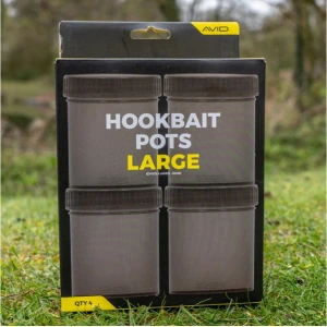 Set Borcane AVID Hookbait Pots Large, 4buc/pac