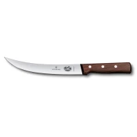 Cutit Bucatarie Victorinox Breaking Knife, Lama Curbata 25cm, Lemn, Maro