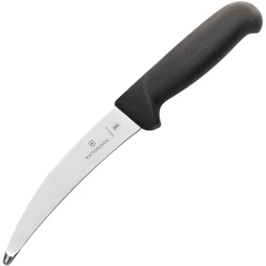 Cutit Bucatarie Victorinox Pentru Tocat Maruntaie, Fibrox, Lama Curbata 15cm, Negru