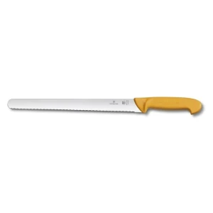 Cutit De Feliat Victorinox Swibo, Slicing Knife, Lama Zimtata 25cm, Galben