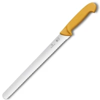 Cutit De Feliat Victorinox Swibo Slicing Knife, Lama Zimtata 30cm, Galben