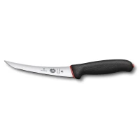Cutit Dezosat Victorinox Fibrox Dual Grip, Curved, Lama Flexibila 15cm, Negru/Rosu Cutit Dezosat Victorinox Fibrox Dual Grip, Curved, Lama Flexibila 15cm, Negru/Rosu
