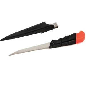 Cutit Extra Carp Plutitor pentru Filetat + Teaca Rigida, Negru, Lama 13.5cm