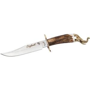 Cutit MUELA 160mm Blade ELEPHANT-16BF, Stag Deer Handle, Brass Guard And Elephant Head Cap