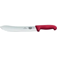 Cutit Macelar Victorinox Butcher Knife, Wide Tip Blade, Fibrox, Lama 25cm, Rosu