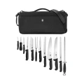 Set 15 Piese Si Geanta Pentru Cutite Victorinox Chefs Knife Folder, Negru
