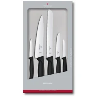 Set 5 Cutite Bucatarie Victorinox Swiss Classic, Negru Set 5 Cutite Bucatarie Victorinox Swiss Classic, Negru