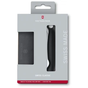 Set Cutit Pliabil Si Tocator Victorinox , Lama Zimtata 11cm, Negru Set Cutit Pliabil Si Tocator Victorinox , Lama Zimtata 11cm, Negru