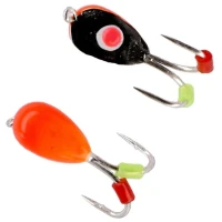 Dandineta Mikado Ice Bug Tungsten, Orange Black, 0.8g, 4mm, 4buc/plic  Dandineta Mikado Ice Bug Tungsten, Orange Black, 0.8g, 4mm, 4buc/plic
