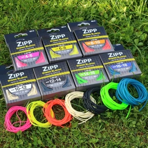 Elastic NUFISH Zipp Hybrid EZ Match Feeder, Fluoro Green, Size 14-16, 2.2mm, 3m