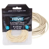 Elastic Rive Creux, Alb, 2.50mm, 3m