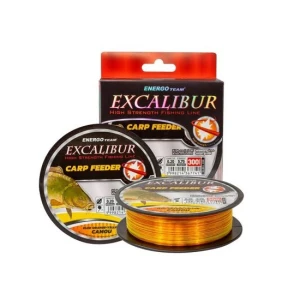 Fir EnergoTeam Excalibur Carp Feeder Fluo Orange-Galben Camou 0.25mm 300m Fir EnergoTeam Excalibur Carp Feeder Fluo Orange-Galben Camou 0.25mm 300m