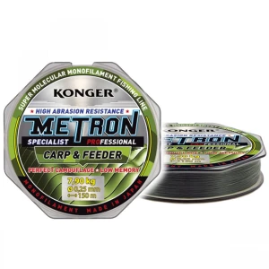 Fir Monofilament Konger Metron Specialist ProCarp and Feeder Verde Camou 0.22mm, 6.7kg, 150m Fir Monofilament Konger Metron Specialist ProCarp and Feeder Verde Camou 0.22mm, 6.7kg, 150m