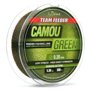 Fir Monofilament Team Feeder By Dome Camou Green 300m 0.25mm 8.60kg Fir Monofilament Team Feeder By Dome Camou Green 300m 0.25mm 8.60kg