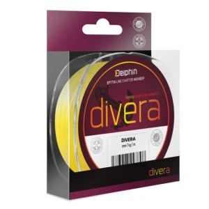 Fir textil Delphin DIVERA Feeder galben 0.08mm 8lb 150m