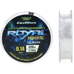Fir Fluorocarbon FORMAX Royal, Transparent, 14.70kg, 0.45mm, 25m