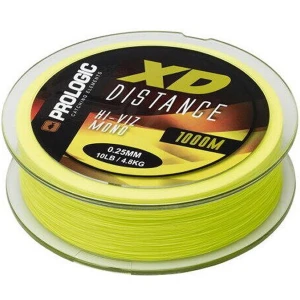 Fir Monifilament Prologic XD Distance Mono Hi-Viz, Yellow, 1000m, 0.25mm, 4.8kg