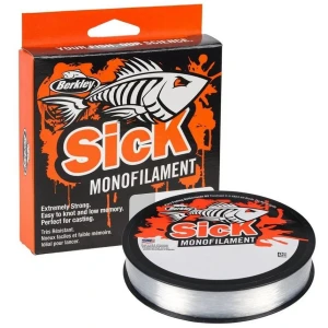 Fir Monofilament BERKLEY Sick Monofilament, Transparent, 4.6kg, 0.20mm, 300m Fir Monofilament BERKLEY Sick Monofilament, Transparent, 4.6kg, 0.20mm, 300m