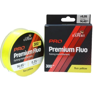 Fir Monofilament CARP EXPERT Premium Pro Fluo, Monofilament, Galben 0,25mm, 8.85kg, 300m