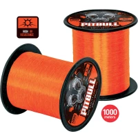 Fir Monofilament CARP ZOOM Pitbull High UV Carp, Fluo Orange, 1000m, 0.29mm, 10.83kg