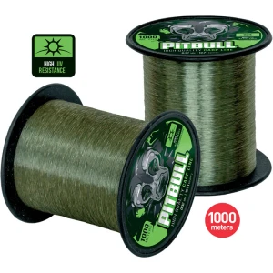 Fir Monofilament CARP ZOOM Pitbull High UV Carp, Grey, 1000m, 0.37mm, 15.80kg Fir Monofilament CARP ZOOM Pitbull High UV Carp, Grey, 1000m, 0.37mm, 15.80kg