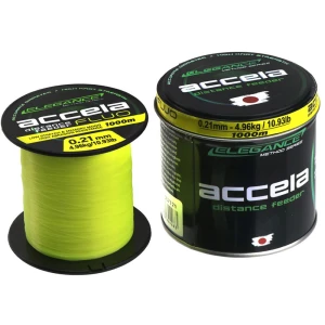 Fir Monofilament FORMAX Accela Distance Feeder, Galben Fluo, 6.78kg, 0.24mm, 1000m