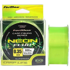 Fir Monofilament FORMAX Carp Neon, Yellow Fluo, 14.90kg, 0.35mm, 600m