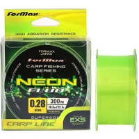 Fir Monofilament FORMAX Carp Neon, Yellow Fluo, 8.60kg, 0.25mm, 300m