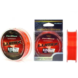 Fir Monofilament FORMAX Lumix Carp&Feeder Red Fluo, 0.22mm, 150m