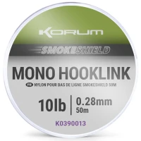 Fir Monofilament KORUM Smokeshield Mono Hooklink, 4lbs/1.80kg, 0.20mm, 50m 