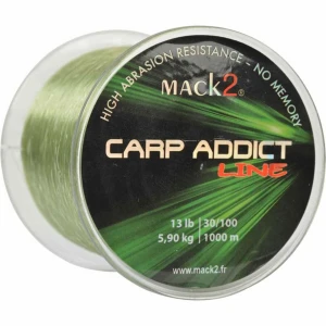 Fir Monofilament MACK2 Carp Addict, Green, 1000m, 5.9kg, 0.30mm Fir Monofilament MACK2 Carp Addict, Green, 1000m, 5.9kg, 0.30mm