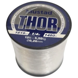 Fir Monofilament MUSTAD Thor Clear, 700m, 0.40mm, 11.3kg