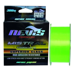 Fir Monofilament Nevis Mistral Fluo Green 300m 0.20mm Fir Monofilament Nevis Mistral Fluo Green 300m 0.20mm