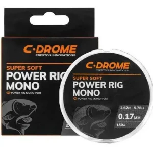 Fir Monofilament PRESTON C Drome Power Rig Mono, 0.17mm, 2.62kg, 150m Fir Monofilament PRESTON C Drome Power Rig Mono, 0.17mm, 2.62kg, 150m