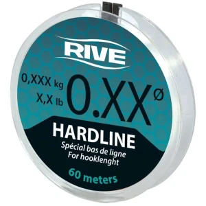 Fir Monofilament RIVE Hardline Transparent, 1.46kg, 0.12mm, 60m