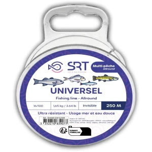 Fir Monofilament SERT Universal Invisible, 2.3kg, 0.18mm, 250m Fir Monofilament SERT Universal Invisible, 2.3kg, 0.18mm, 250m