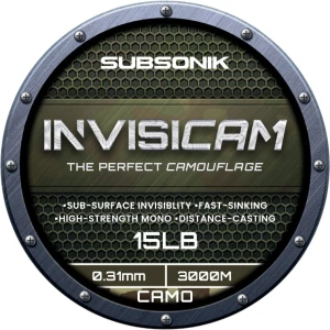 Fir Monofilament SONIK Invisicam, 3000m, 6.80kg, 0.31mm