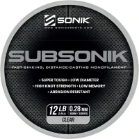 Fir Monofilament SONIK Subsonik Clear, 3000m, 11.33kg, 0.41mm