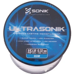 Fir Monofilament Sonik Ultrasonik, Clear, 11.34kg, 0.42mm, 680m Fir Monofilament Sonik Ultrasonik, Clear, 11.34kg, 0.42mm, 680m