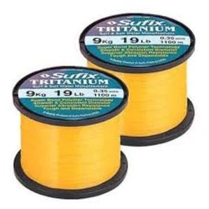 Fir Monofilament Sufix Tritanium Neon Gold 0.33mm, 8.20kg, 1095m
