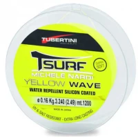 Fir Monofilament TUBERTINI T-Surf Yellow, 3.75kg, 0.20mm, 1200m