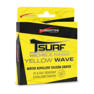 Fir Monofilament TUBERTINI T-Surf Yellow, 4.60kg, 0.24mm, 300m