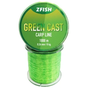 Fir Monofilament Zfish Green Cast Carp Line, Green, 11kg, 0.30mm, 1000m Fir Monofilament Zfish Green Cast Carp Line, Green, 11kg, 0.30mm, 1000m