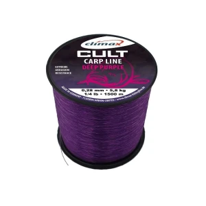 Fir monofilament Climax CULT CRAP DEEP PURPLE 1000m 0.40mm 11.20kg Fir monofilament Climax CULT CRAP DEEP PURPLE 1000m 0.40mm 11.20kg