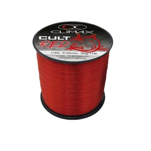 Fir monofilament Climax CULT CRAP RED MONO 1000m 0.30mm 7kg Fir monofilament Climax CULT CRAP RED MONO 1000m 0.30mm 7kg