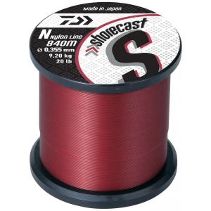 Fir monofilament Daiwa Shorecast Red 0.35mm 10.1kg 840m Fir monofilament Daiwa Shorecast Red 0.35mm 10.1kg 840m